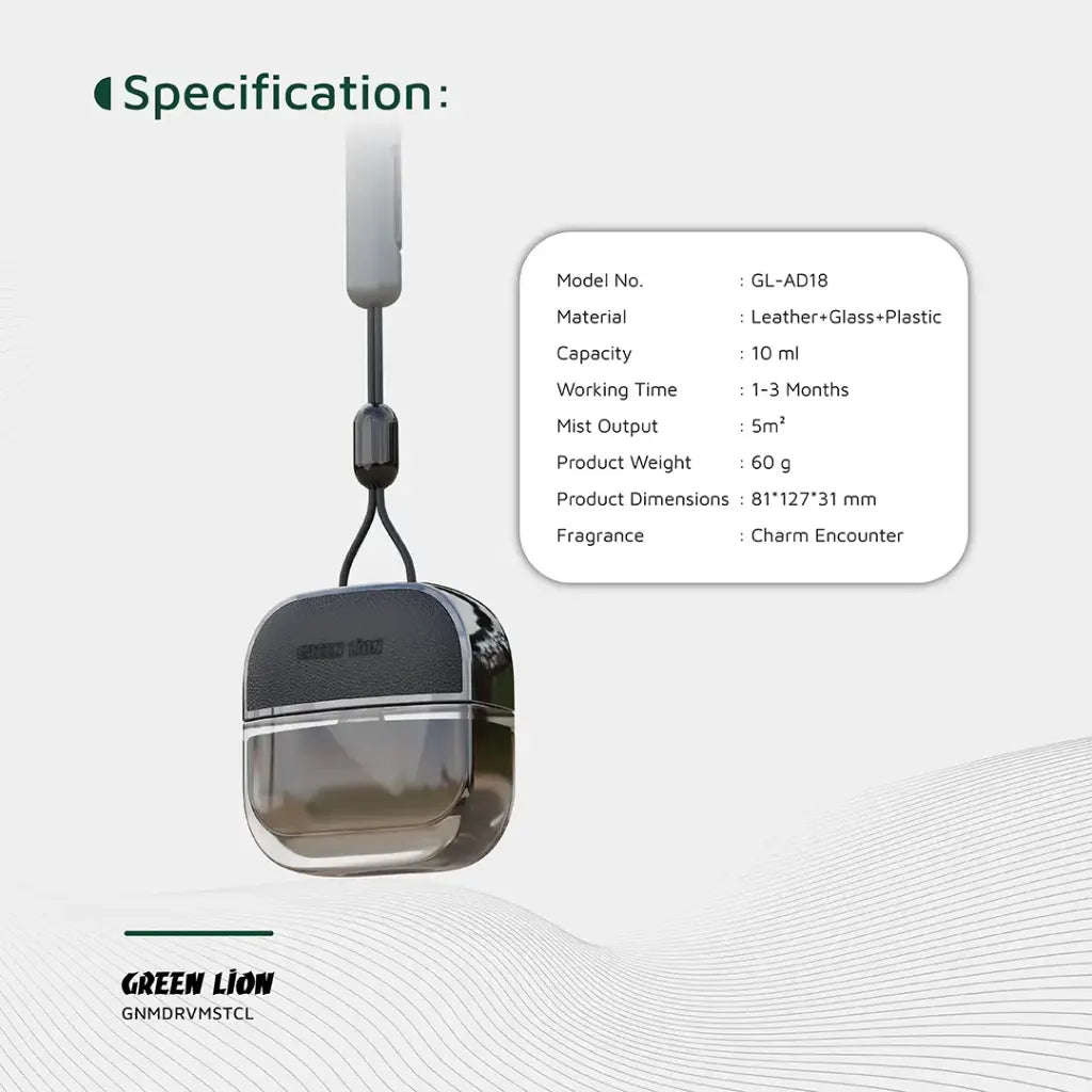 Green Lion Drive Mist Hanging Car Diffuser