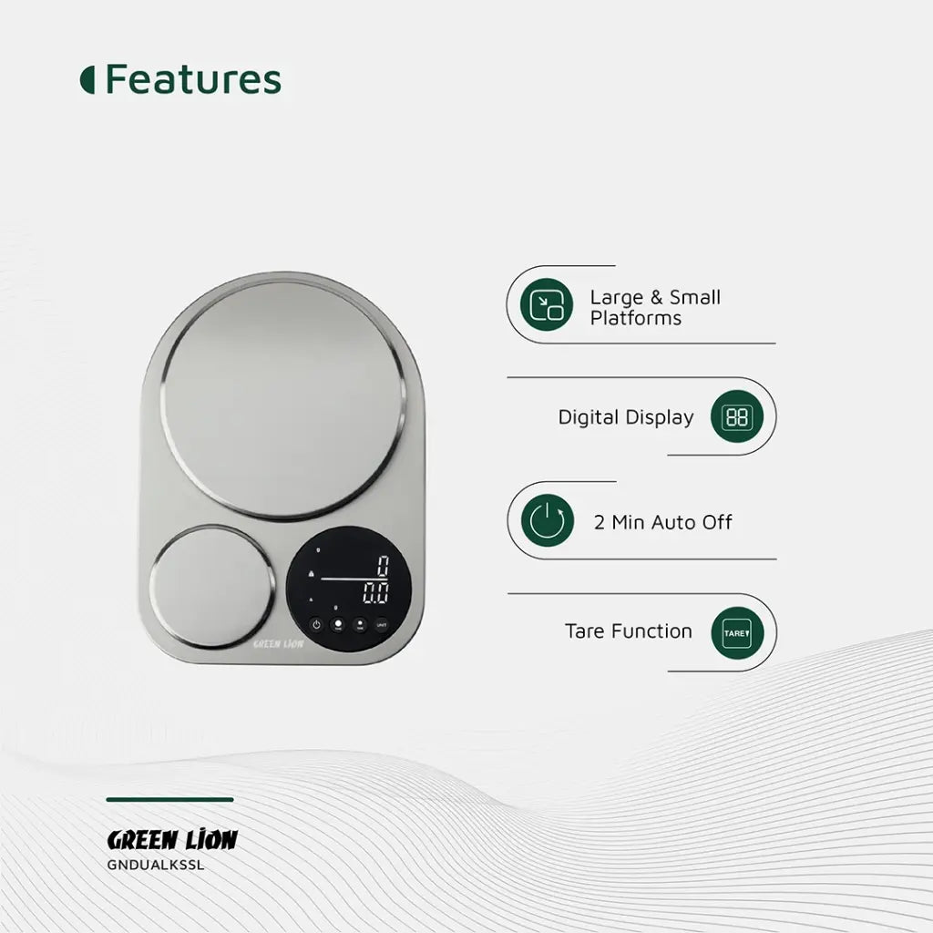 Green Lion Dual Kitchen Scale 5 KG/11 LBS