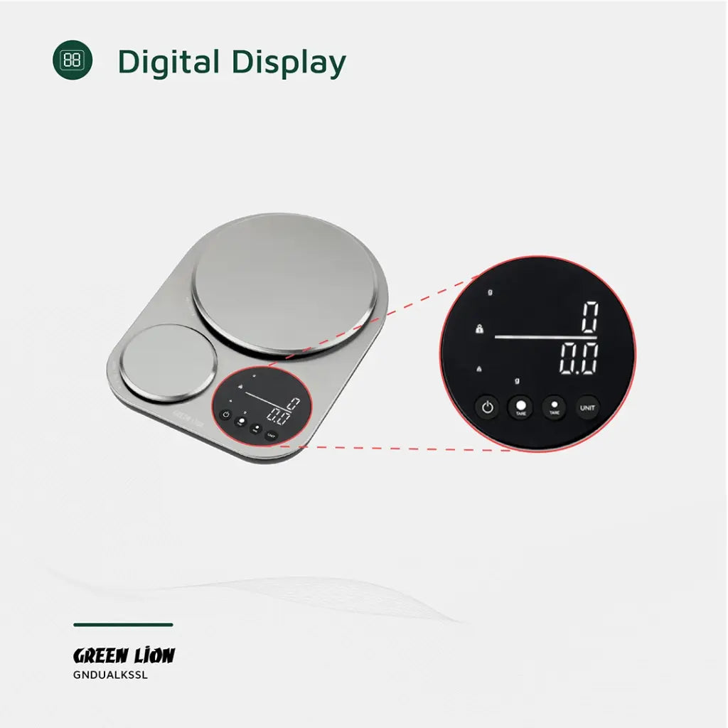 Green Lion Dual Kitchen Scale 5 KG/11 LBS