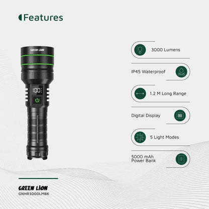 Green Lion Hyper Ray Pro LED Torch