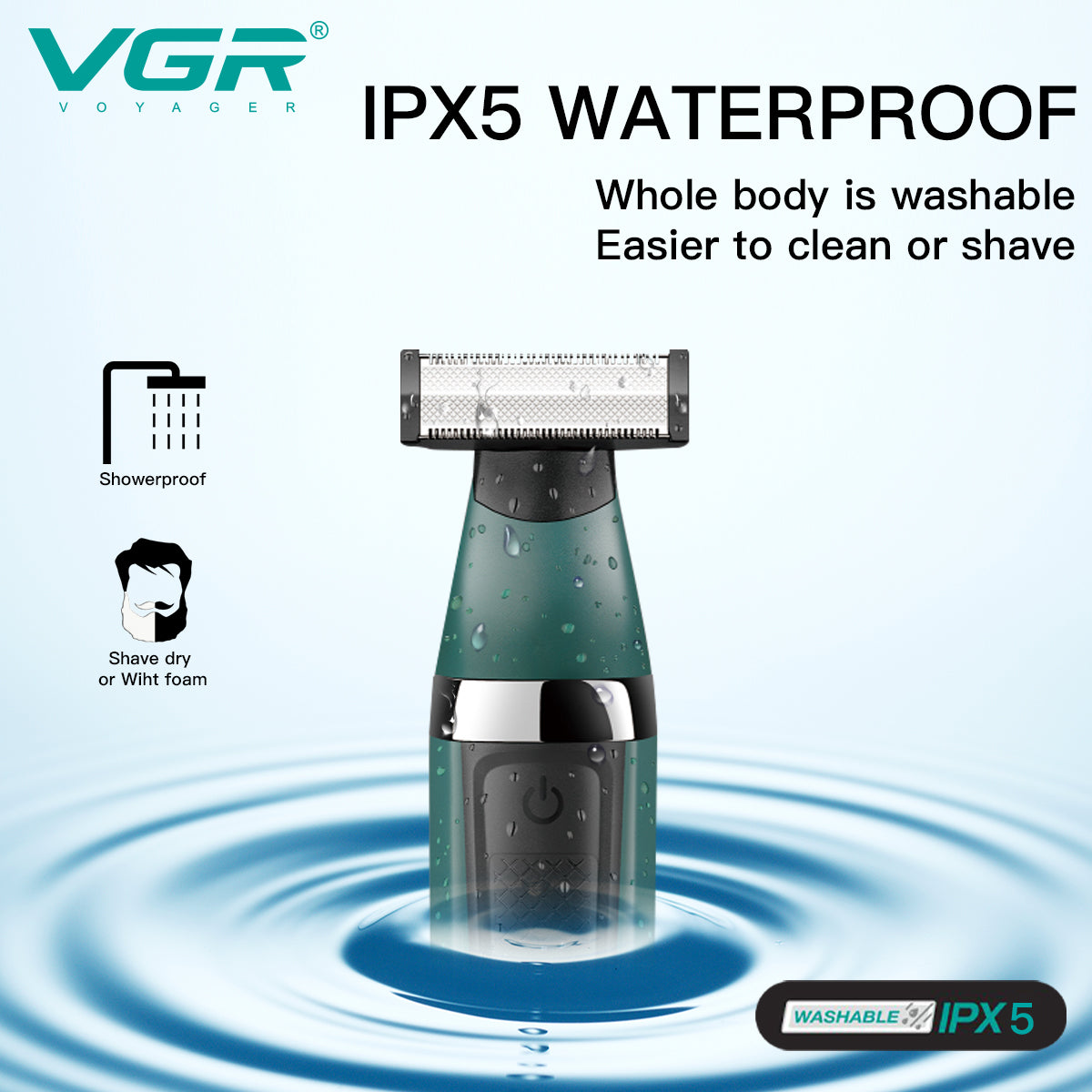مجموعة ماكينة الحلاقة الاحترافية VGR V-393