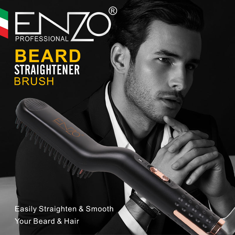 Enzo Beard Straightener Brush EN-4007