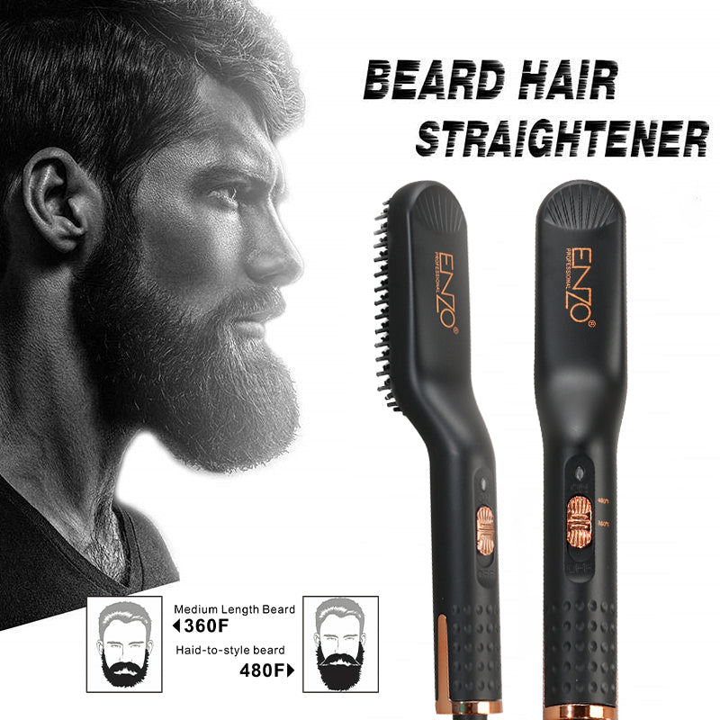 Enzo Beard Straightener Brush EN-4007