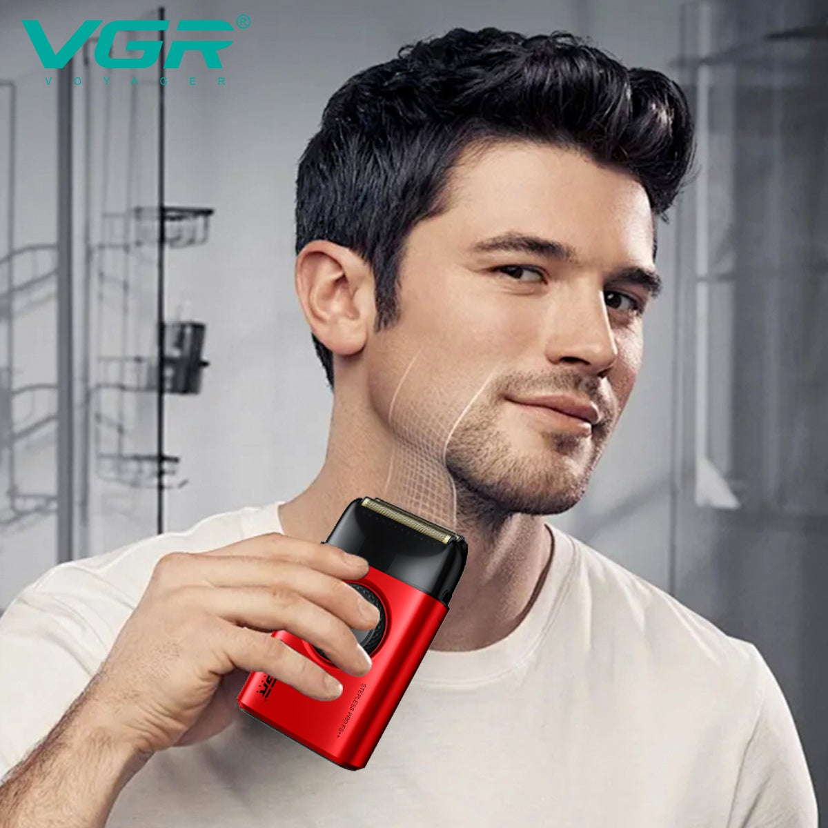 ماكينة حلاقة VGR الاحترافية ذات الرقاقة المزدوجة V-377