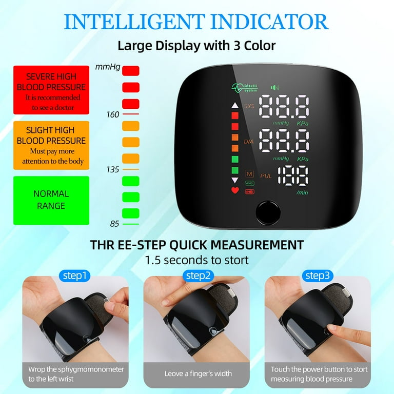 Wrist Electronic Sphygmomanometer