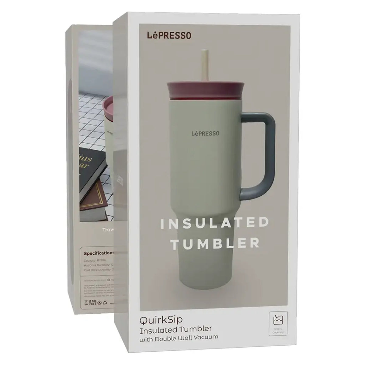 LePresso QuirkSip Insulated Tumbler with Double Wall Vacuum