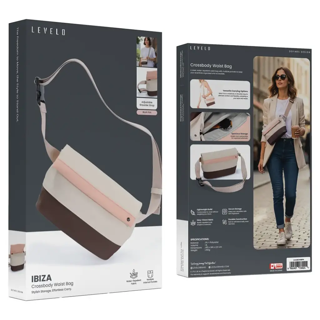 Levelo Ibiza Crossbody Waist Bag