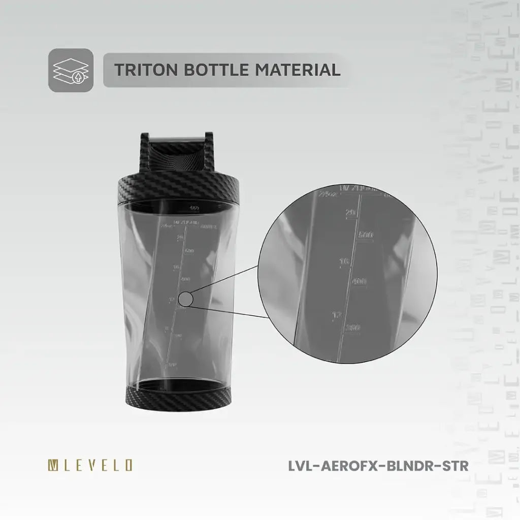 Levelo Portable Carbon Fiber Blender Aeroflex - Smoky Transparent