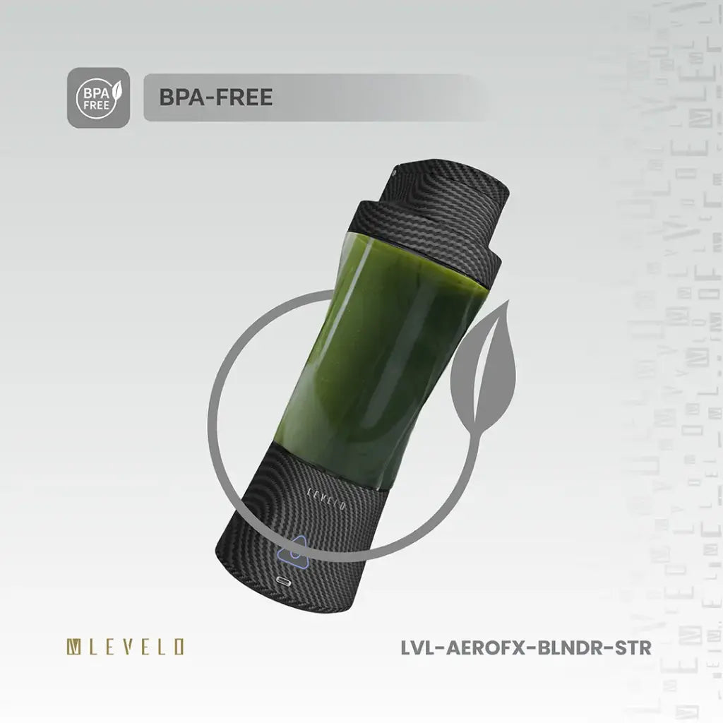 Levelo Portable Carbon Fiber Blender Aeroflex - Smoky Transparent