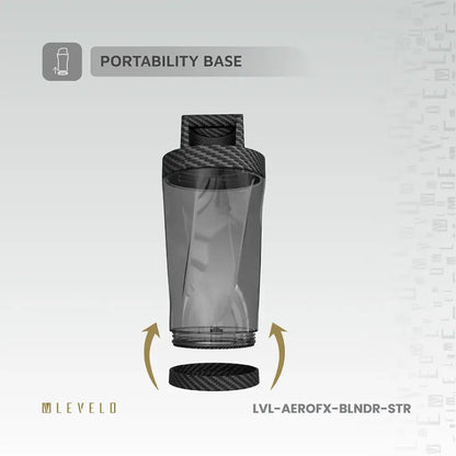 Levelo Portable Carbon Fiber Blender Aeroflex - Smoky Transparent