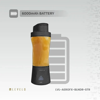 Levelo Portable Carbon Fiber Blender Aeroflex - Smoky Transparent