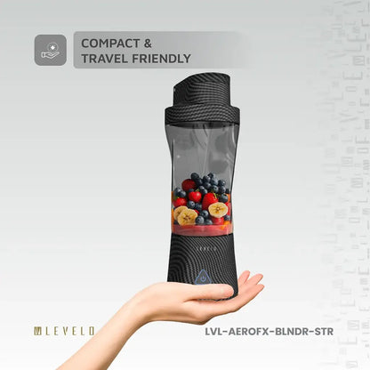 Levelo Portable Carbon Fiber Blender Aeroflex - Smoky Transparent