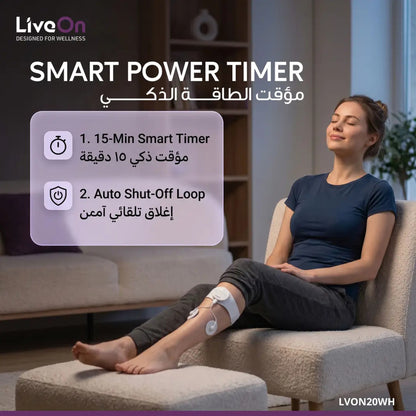 LiveOn Muscle Relief Massager with 20 Intensity Levels & 6 Treatment Modes