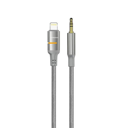 Porodo AUX to Lightning & USB-C LED Light Cable
