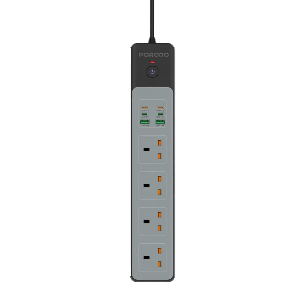 Porodo 4AC | 65W | 3000W Power Strip