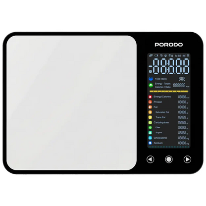 Porodo Kalio Smart Food Kitchen Scale with Measuring Tape & Nutritional Calculator