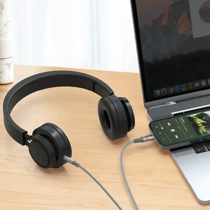 Porodo AUX to Lightning & USB-C LED Light Cable
