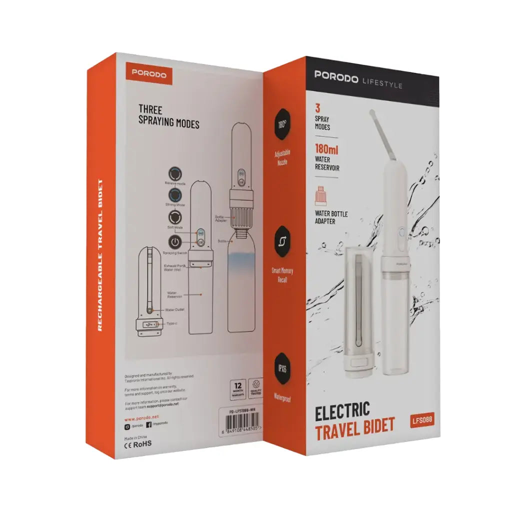 Porodo Rechargable Handy Care Travel Bidet