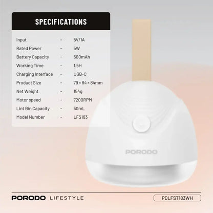Porodo Fabric Shaver Lint & Bobbles Remover