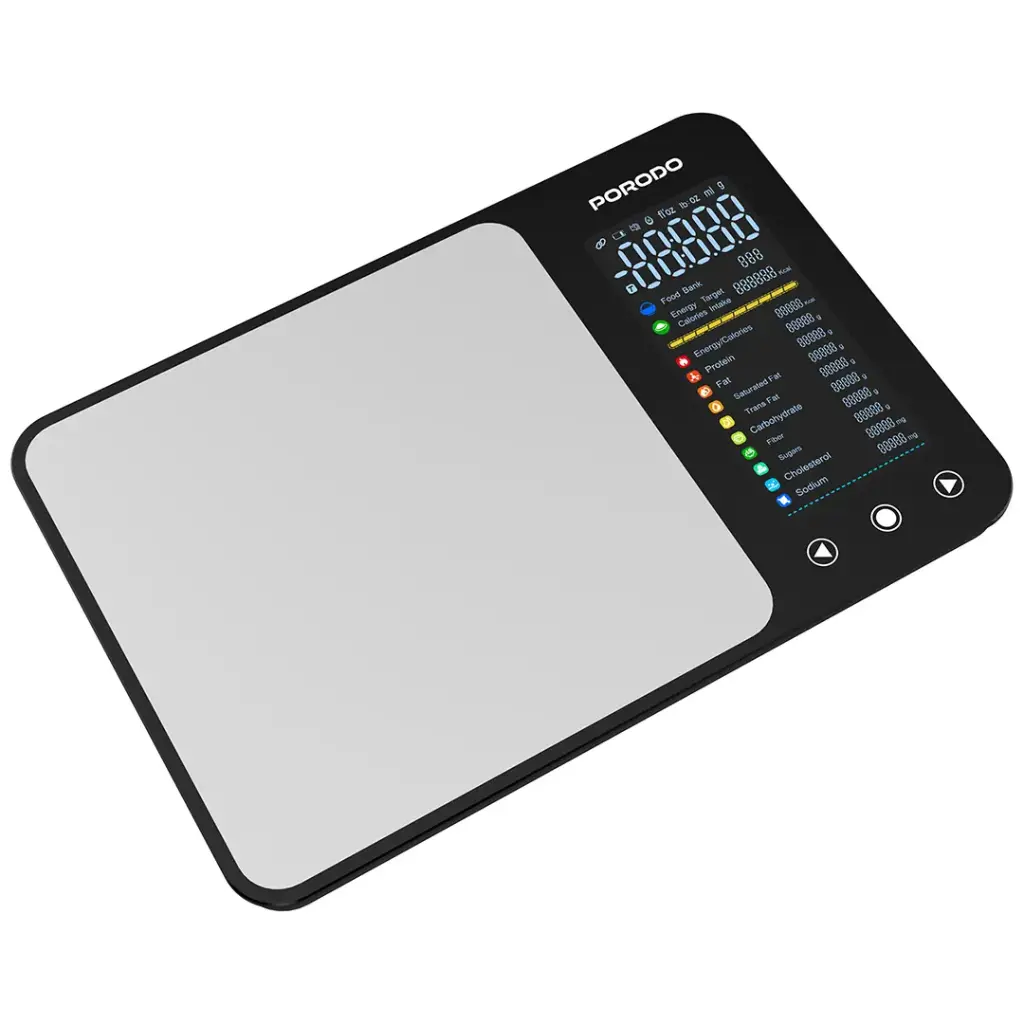 Porodo Kalio Smart Food Kitchen Scale with Measuring Tape & Nutritional Calculator