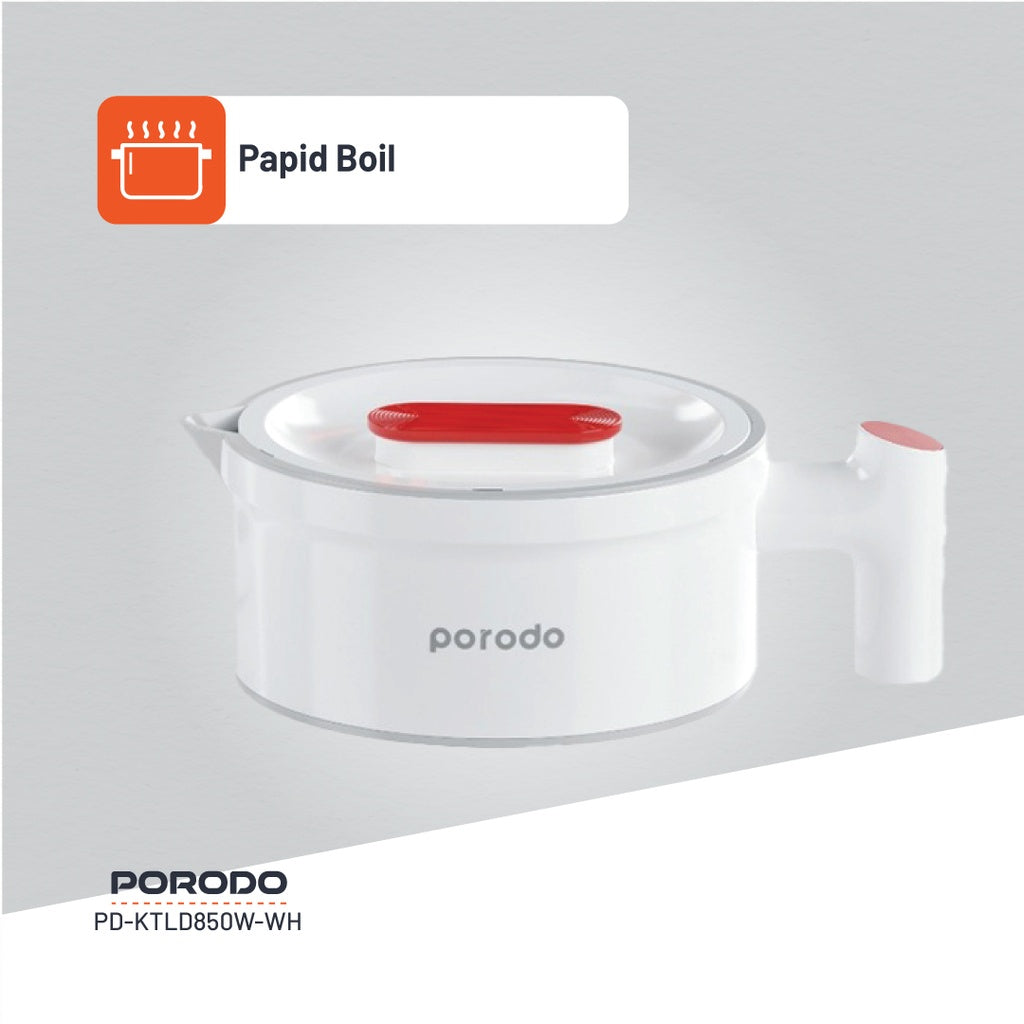 غلاية كهربائية محمولة قابلة للطي من بورودو، 850 واط/600 مل