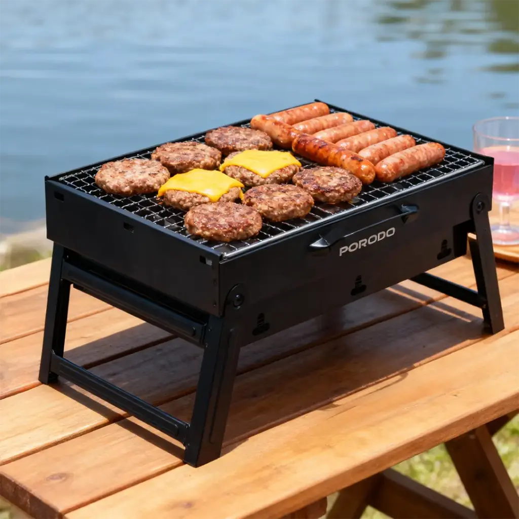 Porodo Portable Folding Mini BBQ Grill