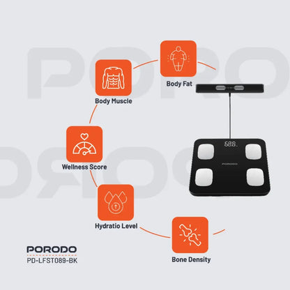 Porodo Precise Analysis Smart Scale
