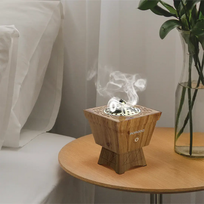 Porodo Classic Wood-Finish Portable Incense Burner