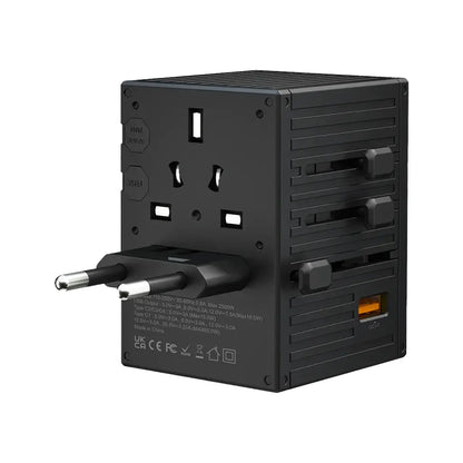 Porodo GaN 5-Port Travel Block Universal Charger 65W
