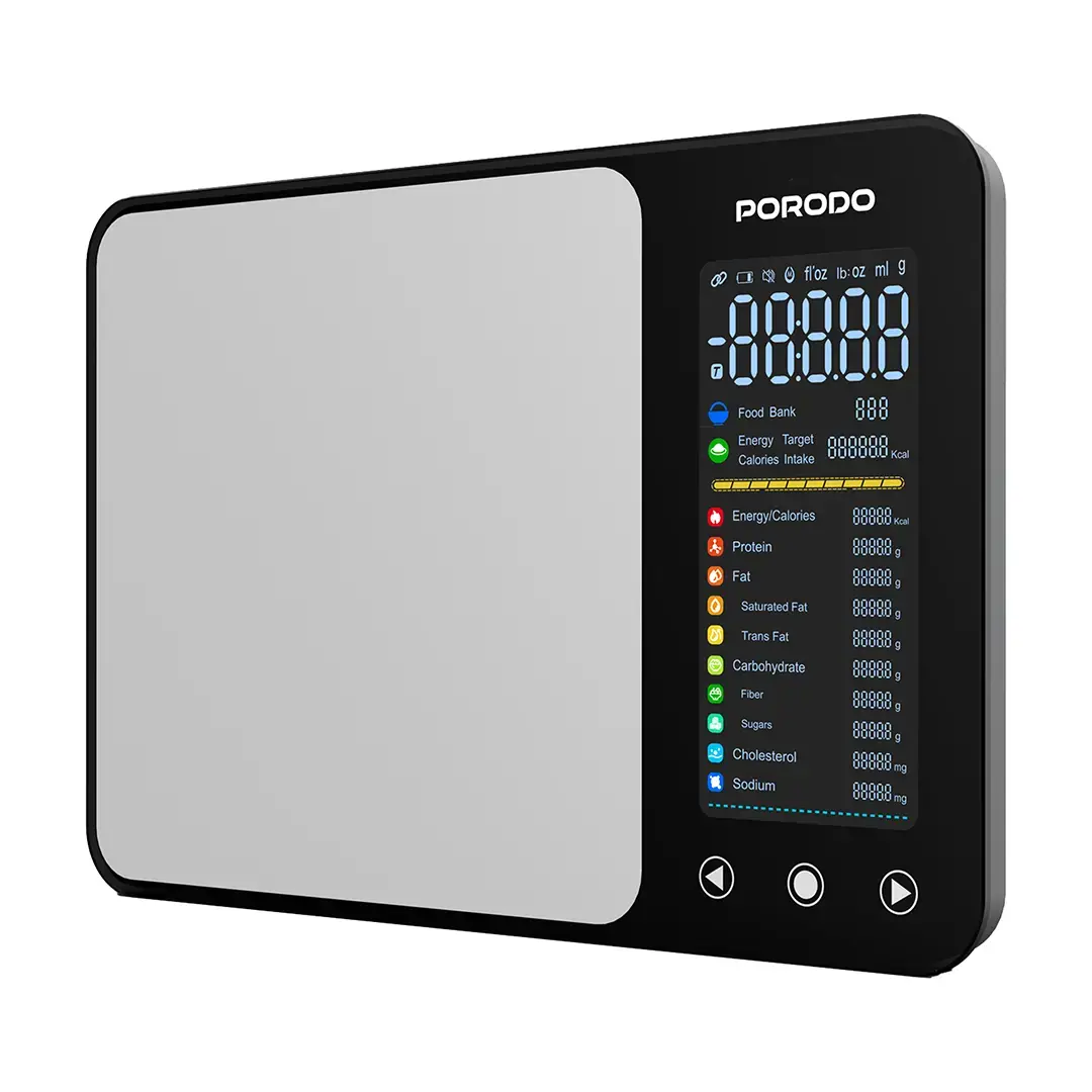 Porodo Kalio Smart Food Kitchen Scale with Measuring Tape & Nutritional Calculator