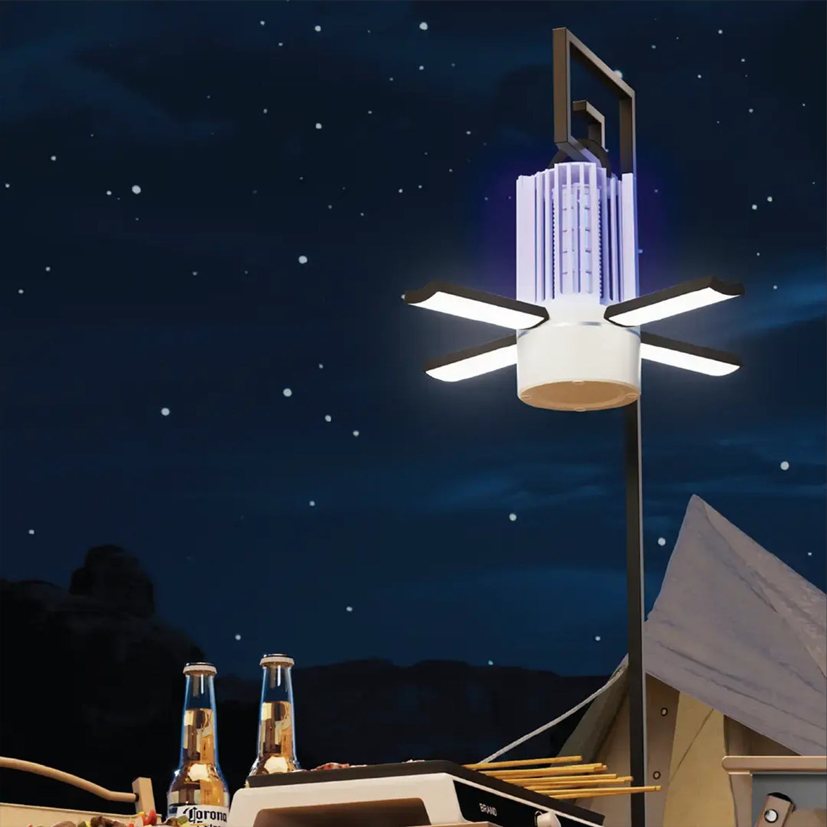 Porodo Lifestyle Portable 2-In-1 Insect Killer Lamp with Safe & Silent
