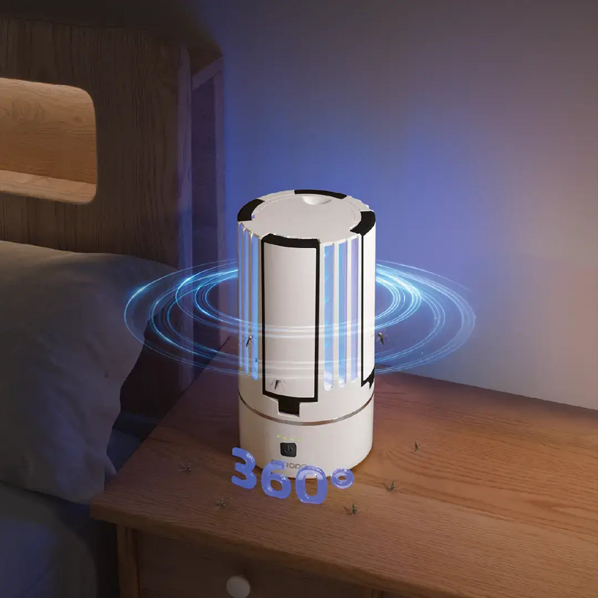 Porodo Lifestyle Portable 2-In-1 Insect Killer Lamp with Safe & Silent