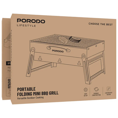 Porodo Portable Folding Mini BBQ Grill