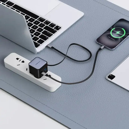 Powerology 65W Dual Port | Retractable GaN Charger