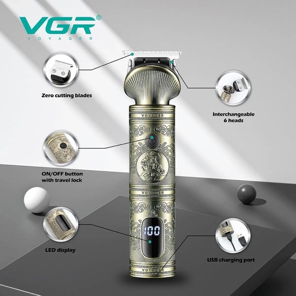 VGR 6-In-1 Professional Grooming Kit V-106