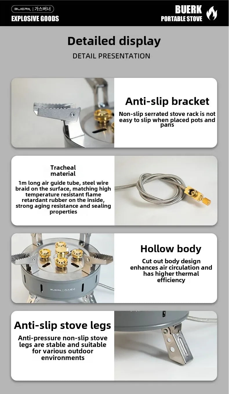 موقد بويرك بخمس شعلات AEM-005B