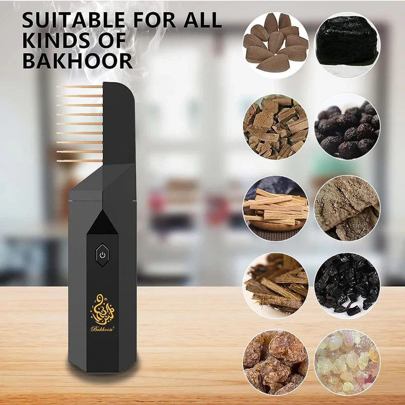 Arabic Electronic Bukhoor Comb | Portable Incense Burner