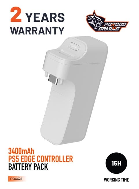Porodo Gaming 3400mAh PS5 Edge Controller Battery Pack