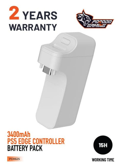 Porodo Gaming 3400mAh PS5 Edge Controller Battery Pack