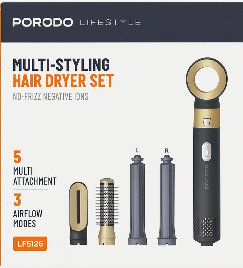 Porodo Multi-Styling Hair Dryer Set