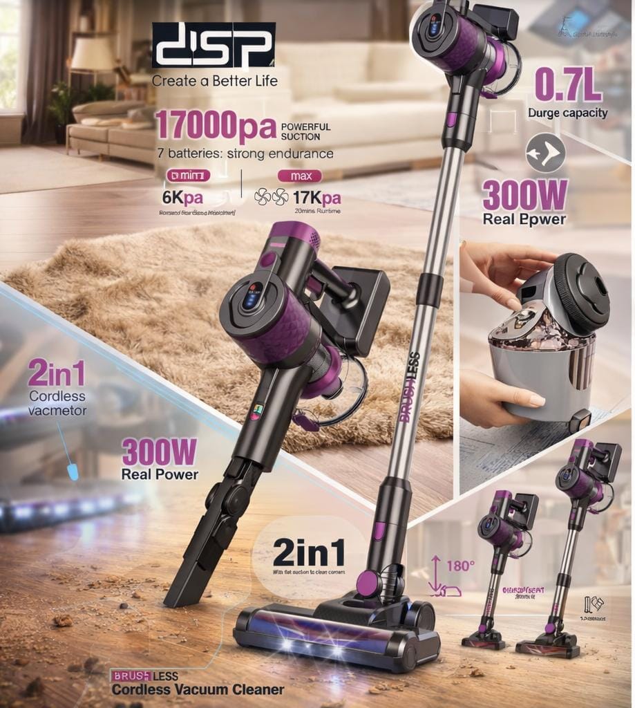Dsp Cordless Vacuum Cleaner 300W - KD2044