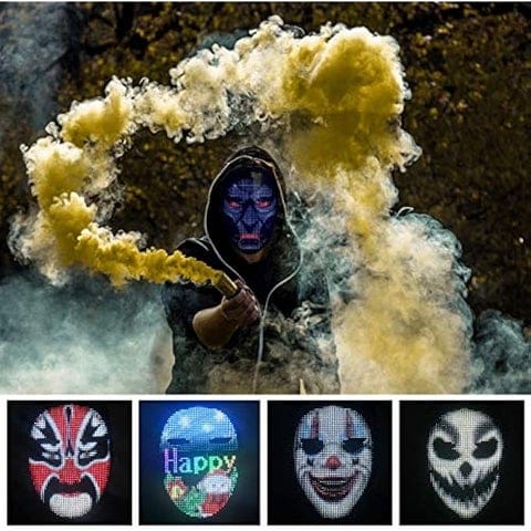 Shining LED Mask with Bluetooth Programmable App