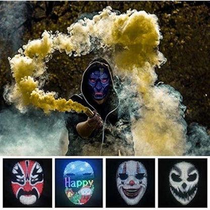 Shining LED Mask with Bluetooth Programmable App