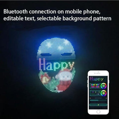 Shining LED Mask with Bluetooth Programmable App