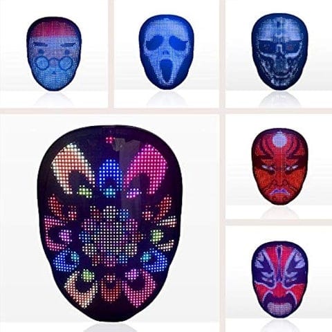 Shining LED Mask with Bluetooth Programmable App