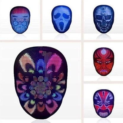 Shining LED Mask with Bluetooth Programmable App