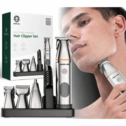 Green Lion 5 In 1 Multi-Function Hair Clipper Set 600mAh