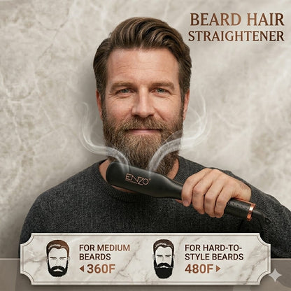 Enzo Beard Straightener Brush EN-4007