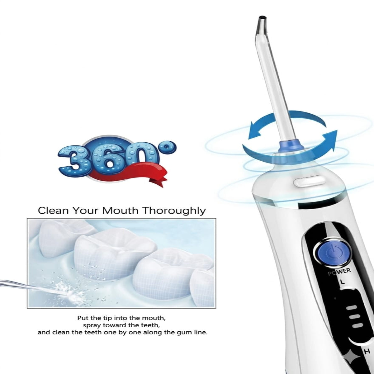 Waterpulse Portable Water Flosser - V400 Plus