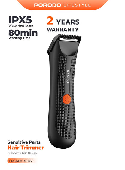 Porodo Sensitive Parts Hair Trimmer | Ergonomic Grip Design